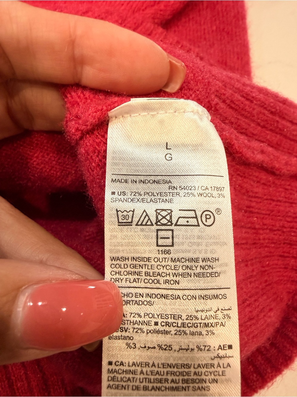 EUC – Old Navy Wool Blend Crewneck Sweater – Size Large - Picture 3 of 5